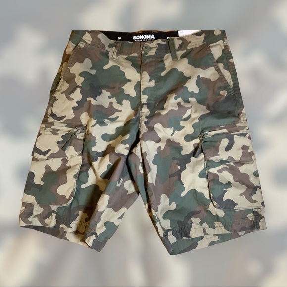 Sonoma Other - Sonoma  Men’s Outdoor Cargo Camouflage Shorts Size 30
